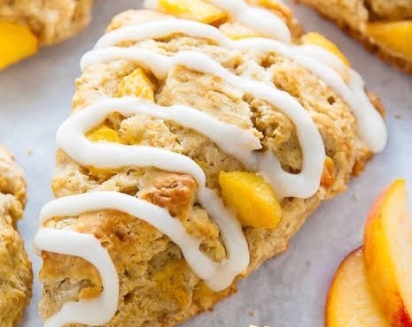 Easy Peach Scones For Your Next Brunch top view