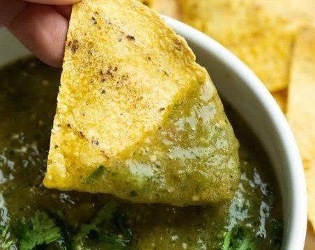 Easy Roasted Tomatillo Salsa Verde Everyone Loves top view