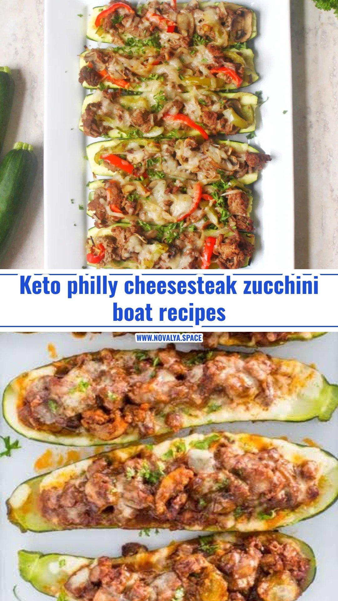 Philly cheesesteak zucchini boats recipe you will love