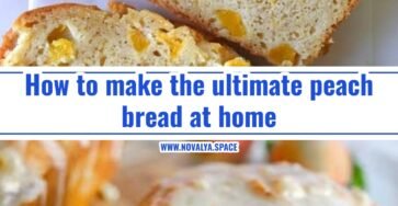 This easy peach bread recipe is perfect for summer