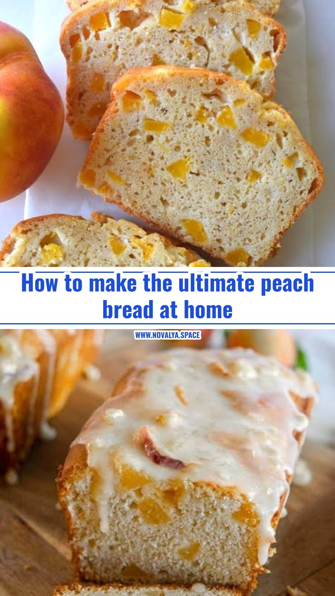 This easy peach bread recipe is perfect for summer