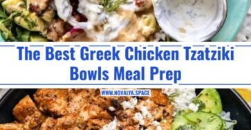 20 Minute Greek Chicken Tzatziki Bowls Meal Prep