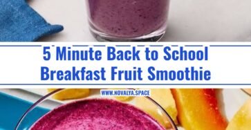 Easy Back to School Breakfast Fruit Smoothie