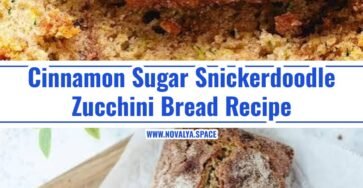 Easy Cinnamon Sugar Snickerdoodle Zucchini Bread