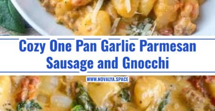 Easy Creamy Garlic Parmesan Sausage and Gnocchi