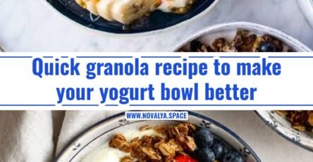 Easy homemade granola recipe for your next yogurt bowl