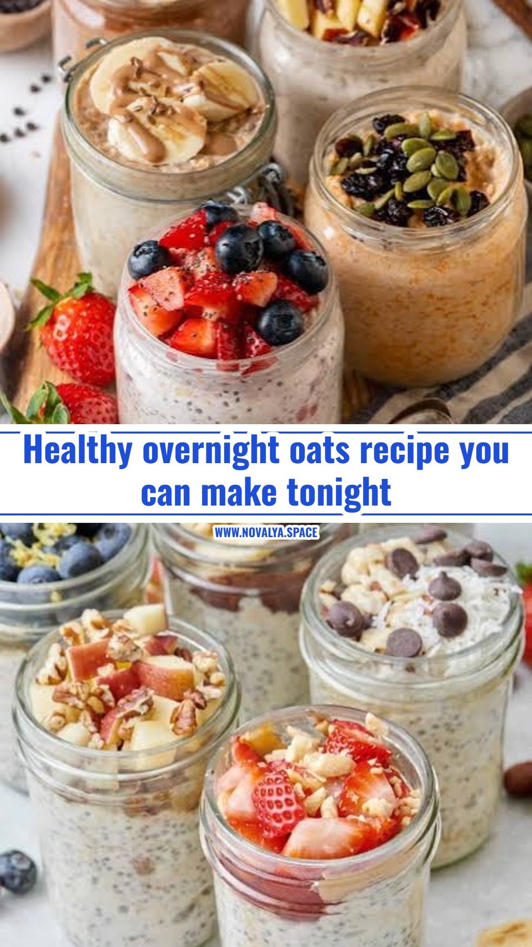 Easy overnight oats recipe for busy mornings