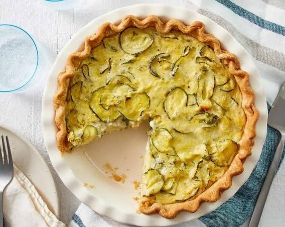 The Ultimate Zucchini Pie Dinner Everyone Loves top view