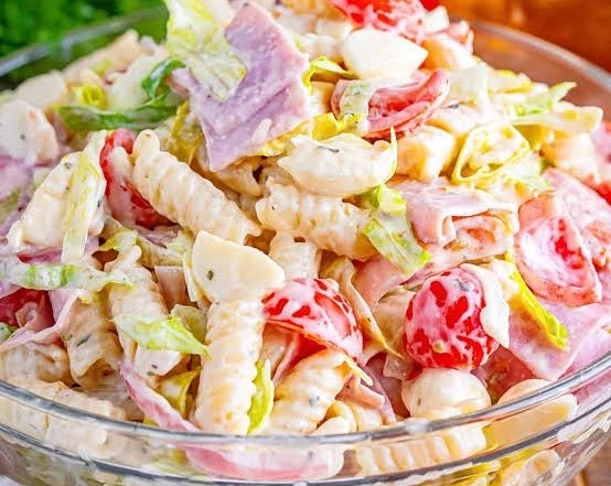 Viral Italian Grinder Pasta Salad Recipe top view