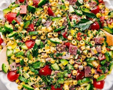 Viral Italian Grinder Pasta Salad Recipe suggested serving