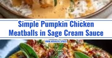 Best Creamy Pumpkin Chicken Meatballs in Sage Cream Sauce