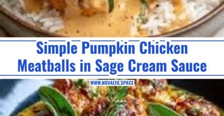 Best Creamy Pumpkin Chicken Meatballs in Sage Cream Sauce