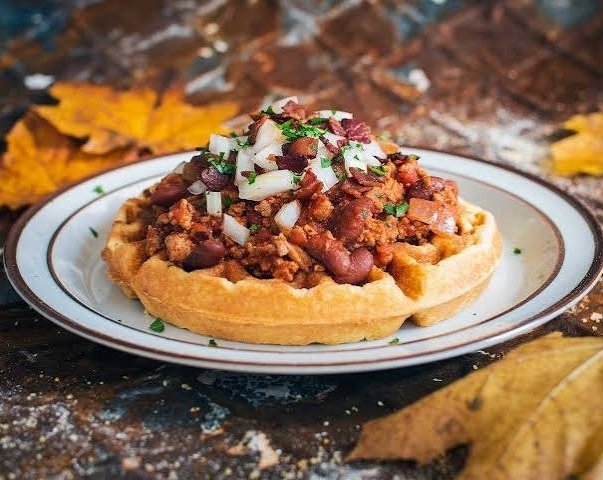 Best Smoky Bourbon Bacon Chili For Game Day suggested serving