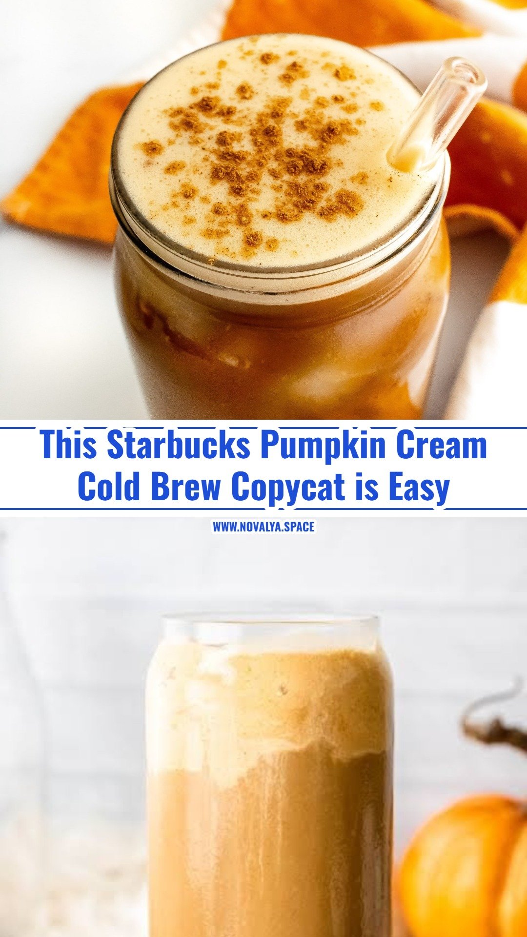 Copycat Starbucks Pumpkin Cream Cold Brew Recipe