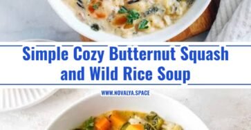 Cozy One Pot Butternut Squash and Wild Rice Soup
