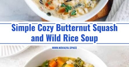 Cozy One Pot Butternut Squash and Wild Rice Soup