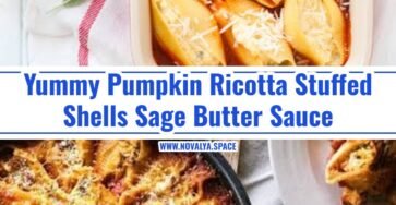 Creamy Pumpkin Ricotta Stuffed Shells Sage Butter Sauce
