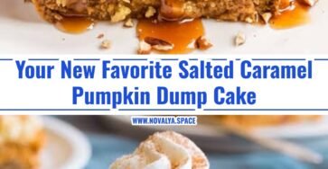 Easy 5 Ingredient Salted Caramel Pumpkin Dump Cake