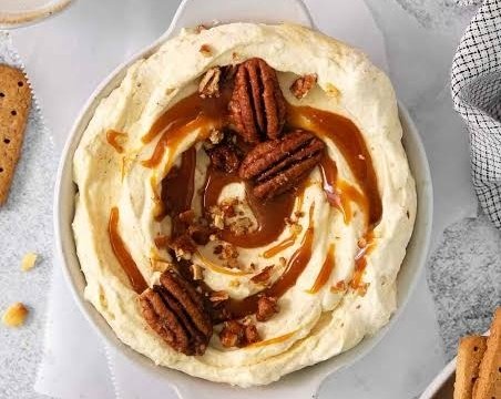 Easy 5 Minute Pumpkin Cheesecake Dip top view
