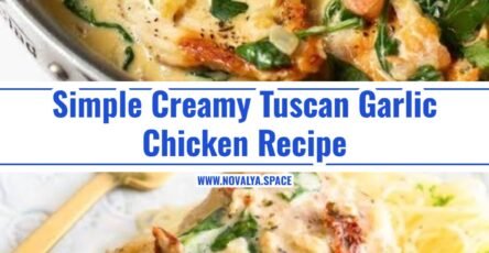 Easy Creamy Tuscan Garlic Chicken Skillet