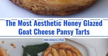 Easy Honey Glazed Goat Cheese Tarts With Edible Pansies