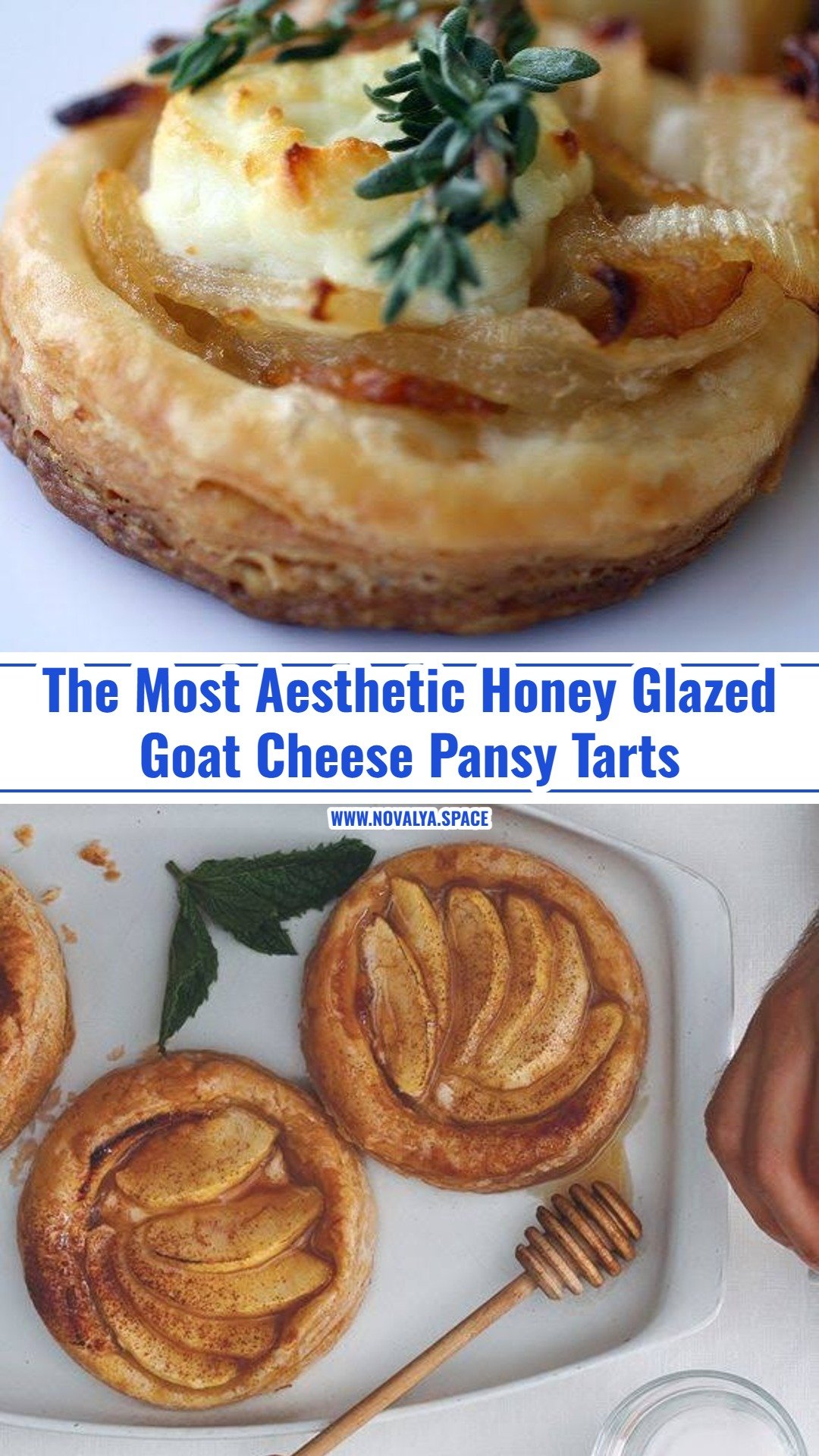 Easy Honey Glazed Goat Cheese Tarts With Edible Pansies