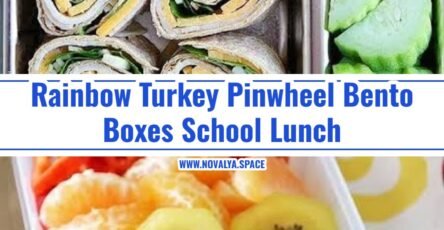 Easy Rainbow Turkey Pinwheel Bento Boxes