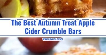 Salted Caramel Apple Cider Crumble Bars Are Magic