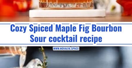 Spiced Maple Fig Bourbon Sour is the best fall drink