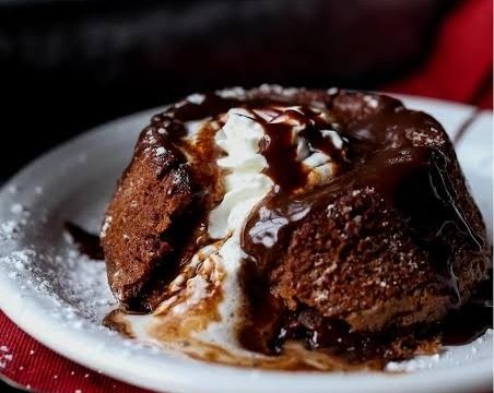 The Best Easy Choco Lava Cake Recipe Ever suggested serving