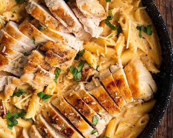 The Best Easy Marry Me Chicken Pasta Recipe top view