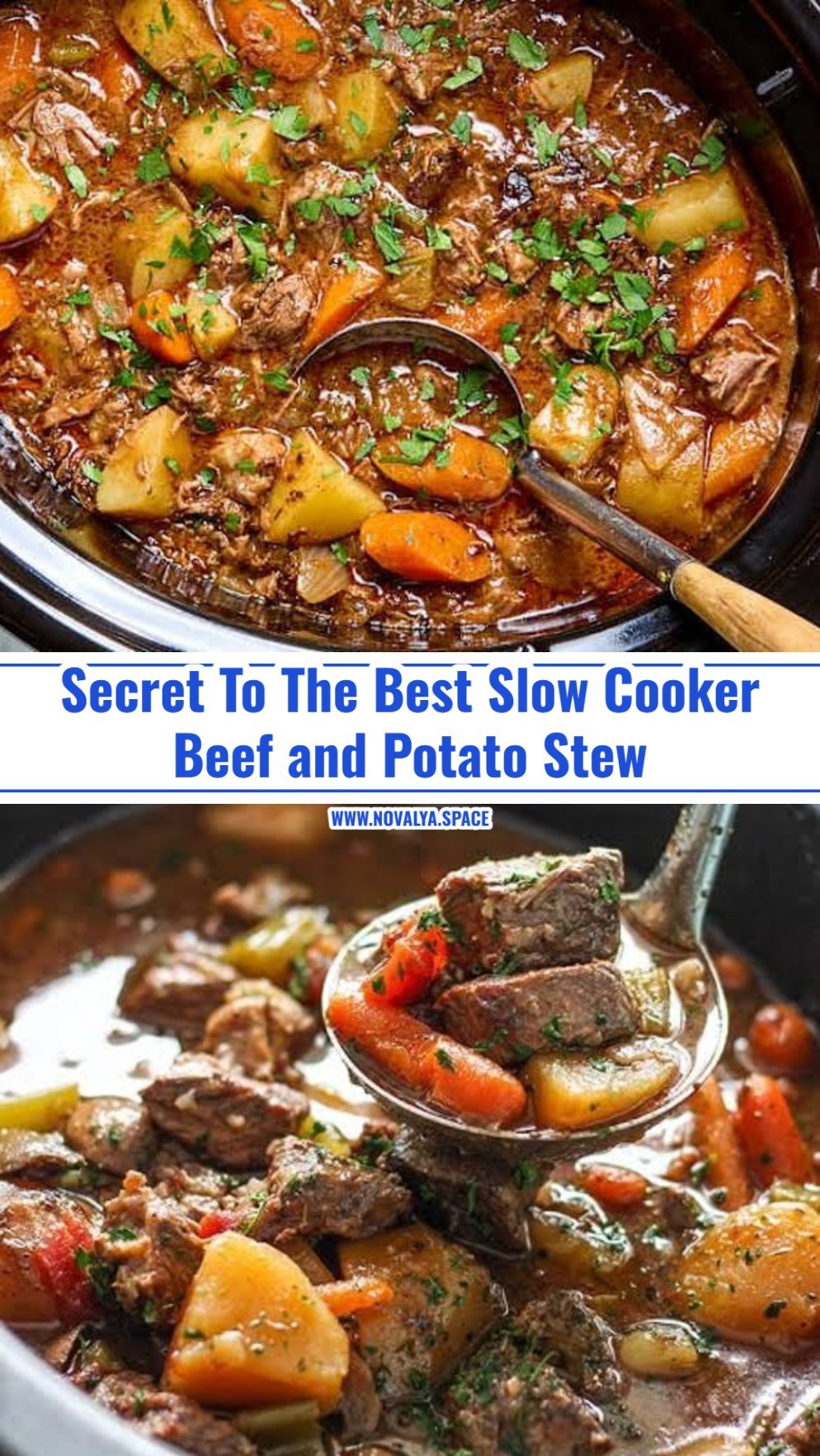 The Best Slow Cooker Beef and Potato Stew Recipe Ever