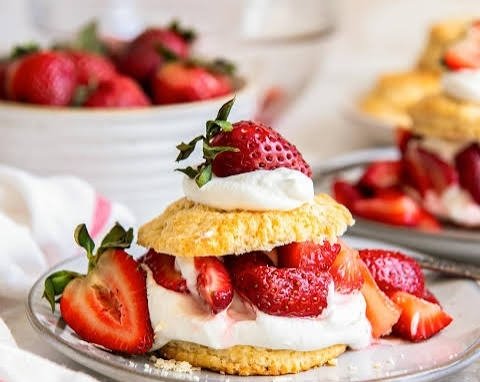 This Easy Strawberry Shortcake Is A Crowd Pleaser top view