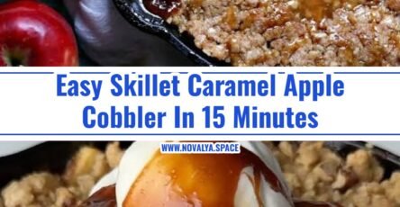 Viral 15 Minute Skillet Caramel Apple Cobbler Hack