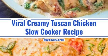 Viral Creamy Tuscan Garlic Crockpot Chicken