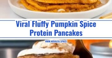 Viral Fluffy High Protein Pumpkin Spice Pancakes