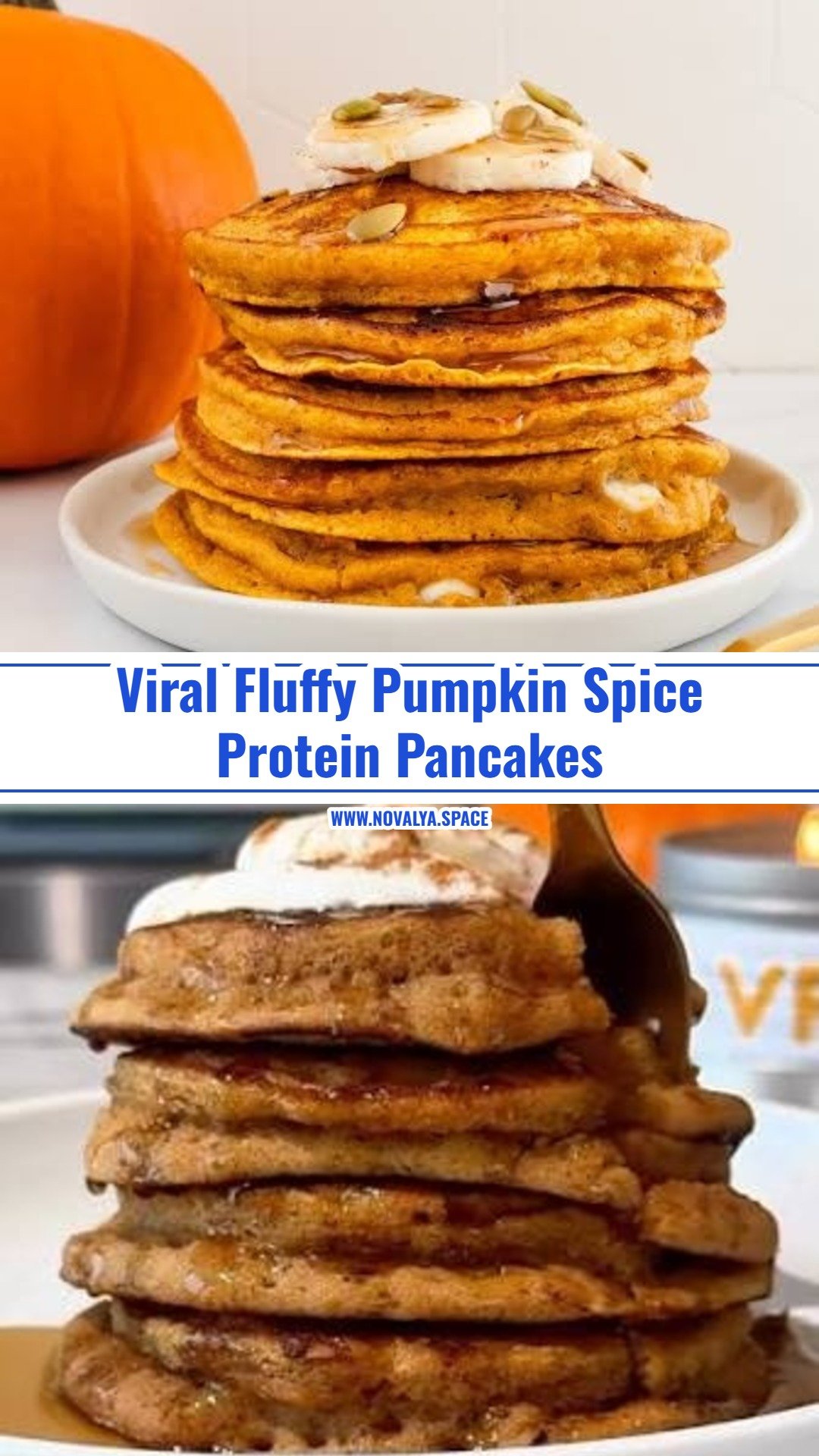 Viral Fluffy High Protein Pumpkin Spice Pancakes