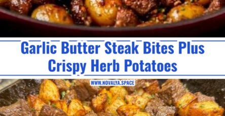 Viral Garlic Butter Steak Bites and Crispy Potatoes