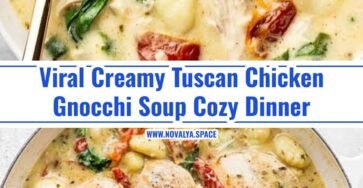 Viral One Pot Creamy Tuscan Chicken Gnocchi Soup