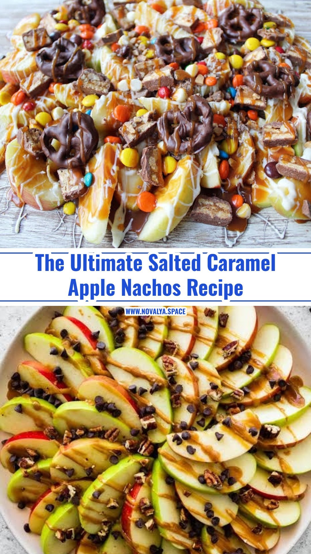 Viral Salted Caramel Apple Nachos With Pecans